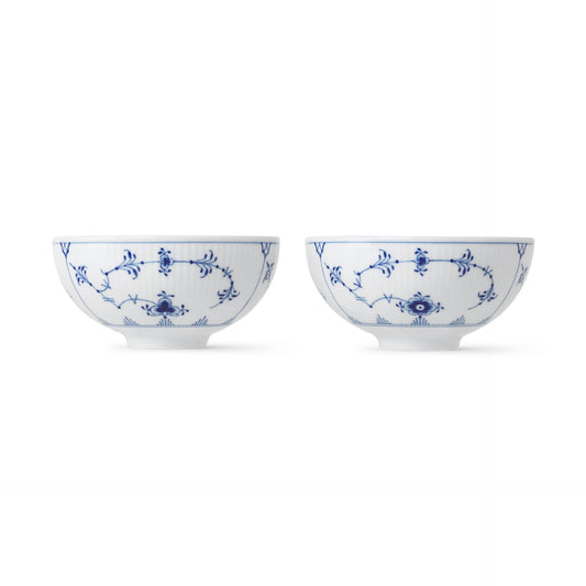 Blue Fluted Plain Bowl, 30 cl, 2 pcs - US 8102