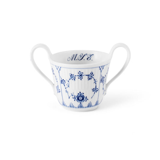 Blue Fluted Plain Baby Cup, Bespoke, 13 cl - US 5408
