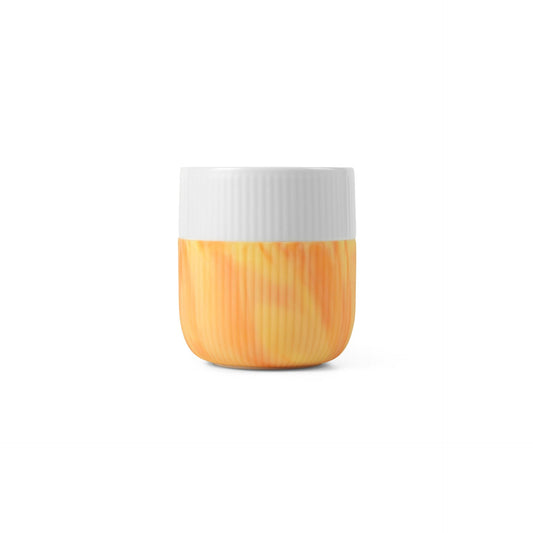 Fluted Contrast Marble Mug, Fiery Yellow, 35 cl - US 8396