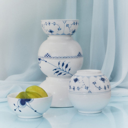 Blue Fluted Plain Bowl, 180 cl - US 6016