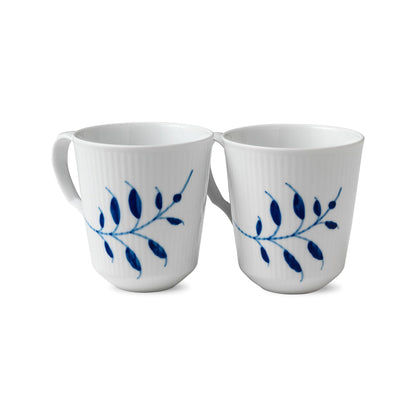 Blue Fluted Mega Cup, 38 cl, 2 pcs - US 4700