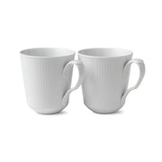 White Fluted Cup, 38 cl, 2 pcs - US 1457