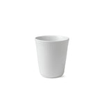 White Fluted Thermal Mug, 29 cl - US 7380