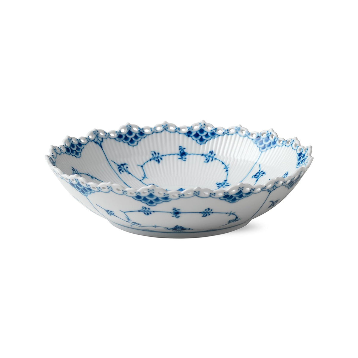 Blue Fluted Full Lace Bowl, 140 cl - US 0379