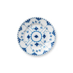 Blue Fluted Full Lace Plate, 17 cm - US 6575