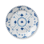 Blue Fluted Full Lace Plate, 25 cm - US 6127