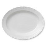 White Fluted Half Lace Dish, 36.5 cm - US 7745
