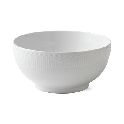 White Fluted Half Lace Bowl, 310 cl - US 4012