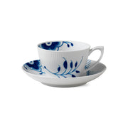 Blue Fluted Mega Cup and Saucer, 28 cl - US 3617
