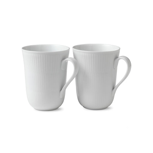 White Fluted Cup, 36 cl, 2 pcs - US 8173