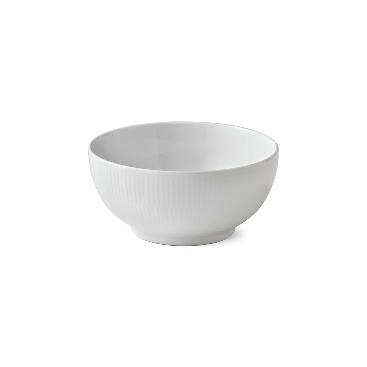White Fluted Bowl, 110 cl - US 2474