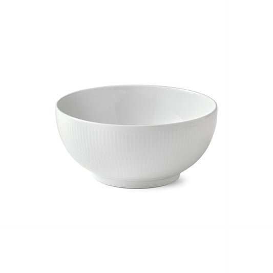 White Fluted Bowl, 180 cl - US 8972