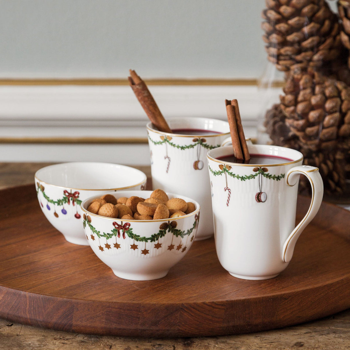 Star Fluted Christmas Bowl, 30 cl, 2 pcs - US 8093