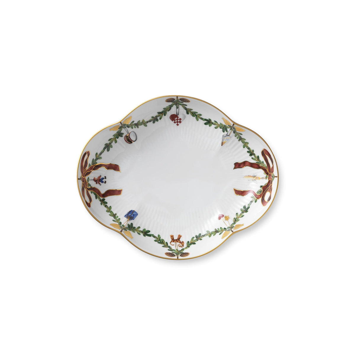 Star Fluted Christmas Dish, 22 cm - US 5929