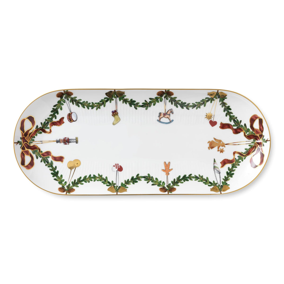 Star Fluted Christmas Dish, 39 cm - US 5954