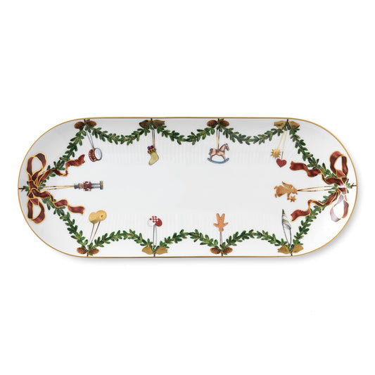Star Fluted Christmas Dish, 39 cm - US 5954