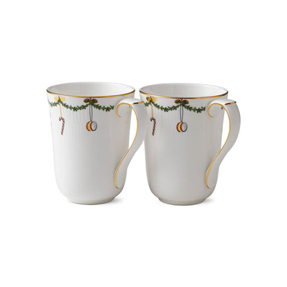 Star Fluted Christmas Cup, 36 cl, 2 pcs - US 6954