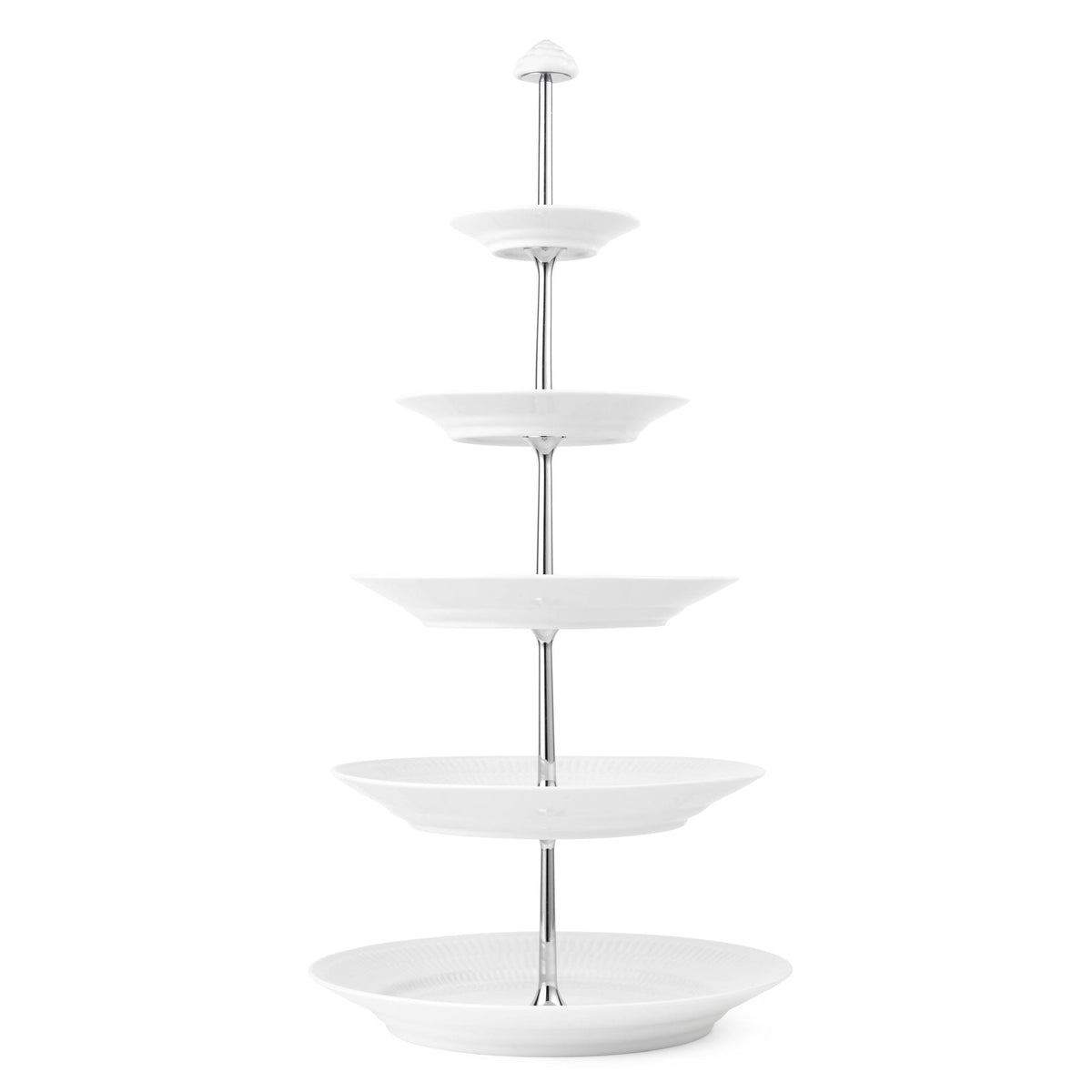 White Fluted Étagère, 5 layers - US 1153