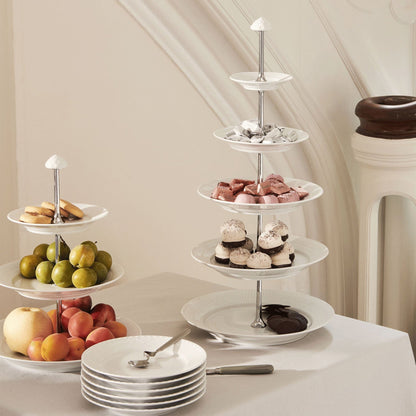 White Fluted Étagère, 5 layers - US 1153