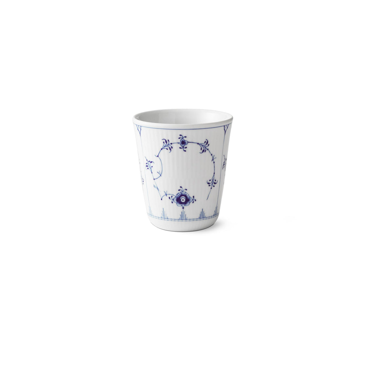 Blue Fluted Plain Thermal Mug, 29 cl - US 0233