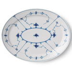 Blue Fluted Plain Dish, 35 cm - US 4296