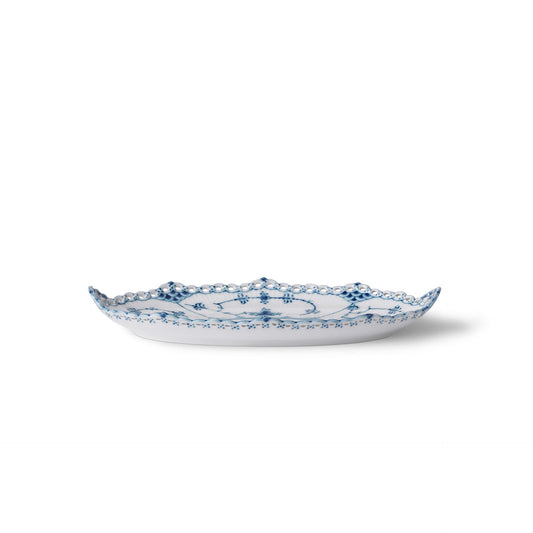 Blue Fluted Full Lace Dish, 24.5 cm - US 0240