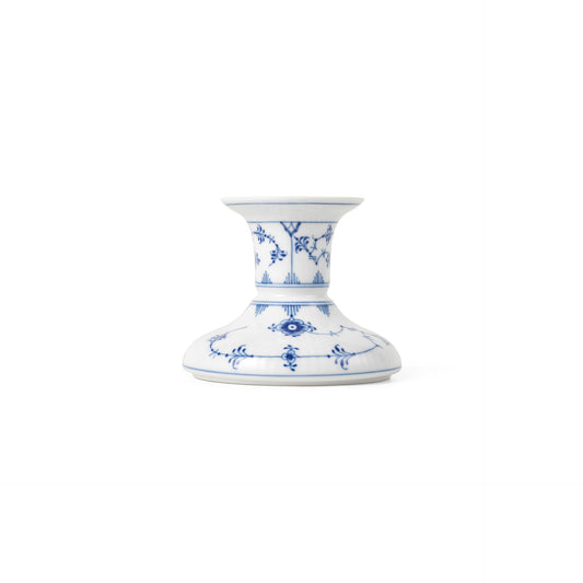 Blue Fluted Plain Candle Holder, 7.5 cm - US 2759