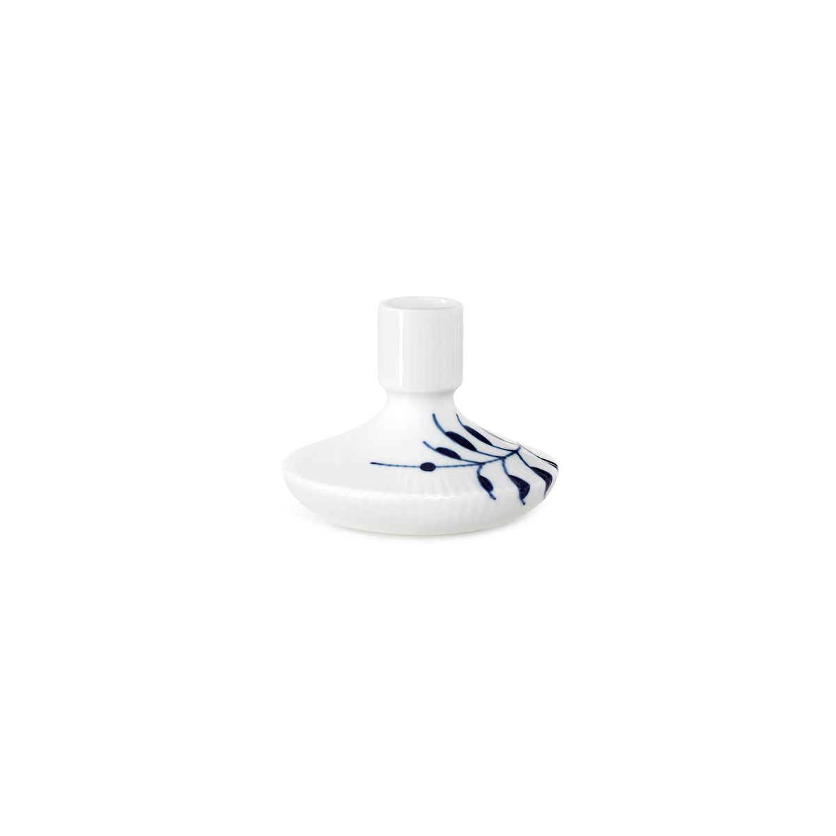Blue Fluted Mega Candle Holder, 8 cm - US 5680