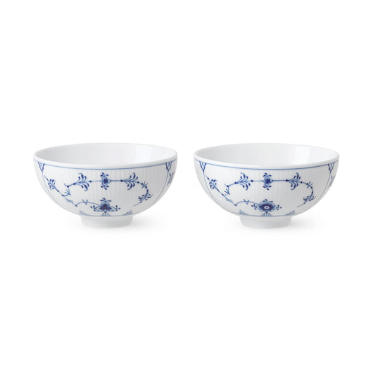 Blue Fluted Plain Bowl, 30 cl, 2 pcs - US 8102