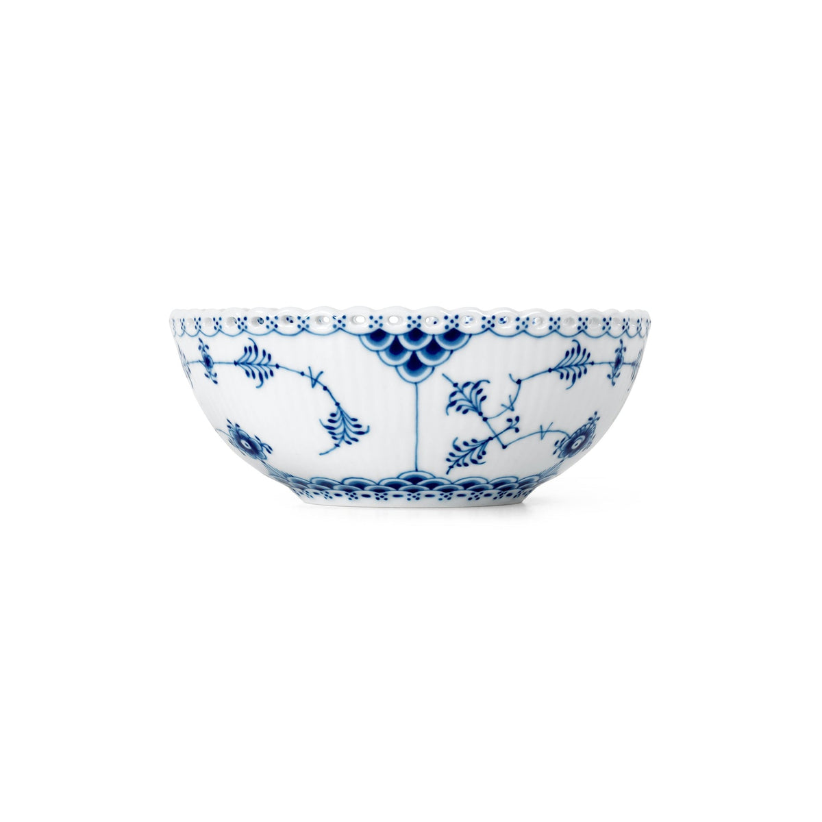 Blue Fluted Full Lace Bowl, 50 cl - US 4064