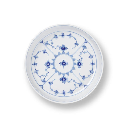 Blue Fluted Plain Ovenware, 18.5 cm - US 4259