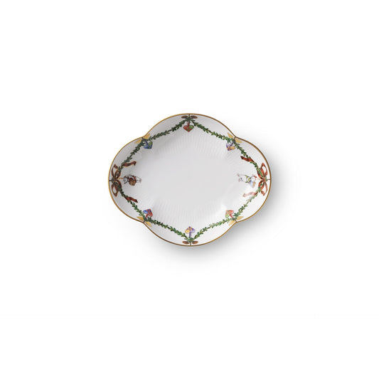 Star Fluted Christmas Dish, 17.5 cm - US 1155